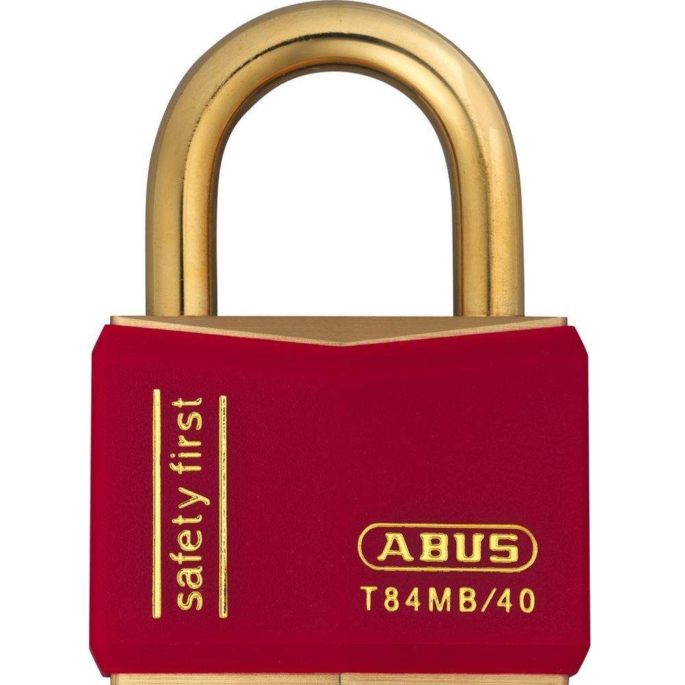 ABUS 70/35 Brass Keyed Padlock With Black Weather