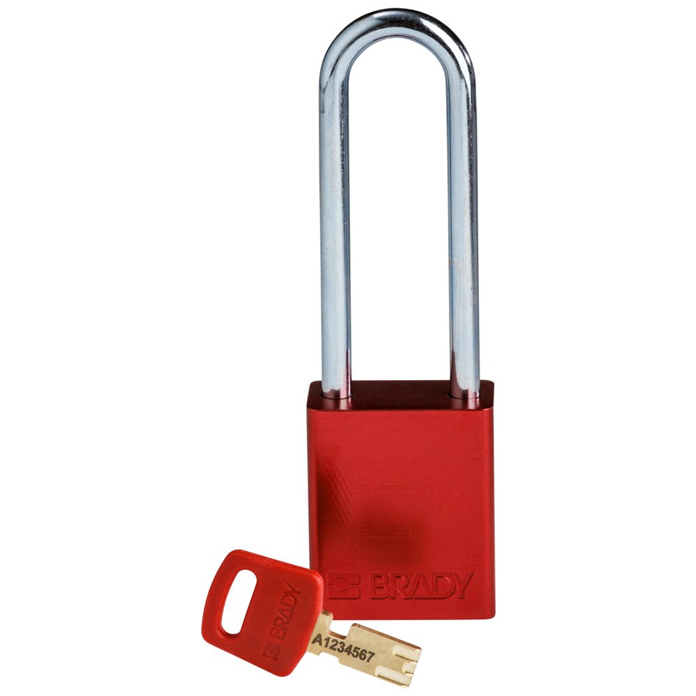 Brady SafeKey Padlock Aluminium Long Shackle - Image 6
