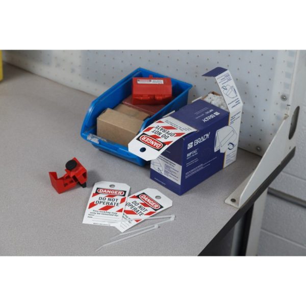 Brady RipTag Danger Tags On A Roll Striped - Total Lockout