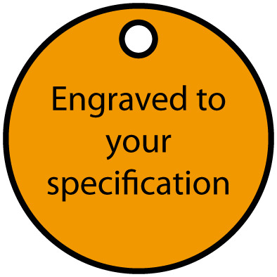 Orange Dog Tag