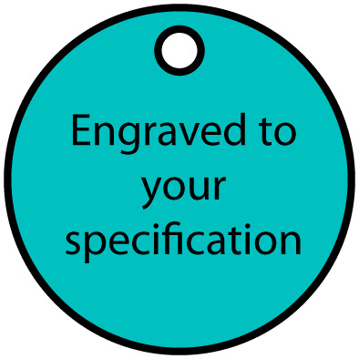 Teal Dog Tag