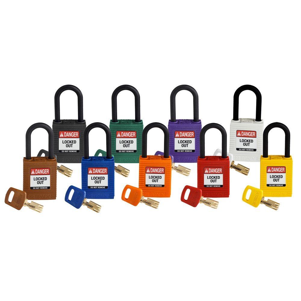 Brady SafeKey Padlock Nylon Shackle