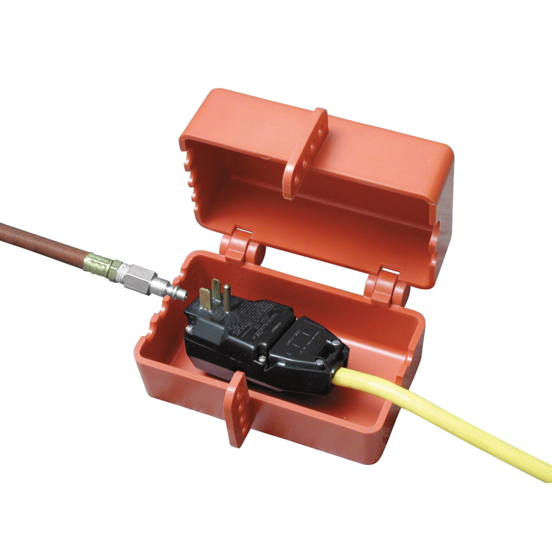 Combination Electrical and Pneumatic Plug Lockout